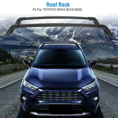 Aluminum roof rack cross bars for Toyota RAV4 2019-2024, pair with side rails on Tampa Home & Garden Store