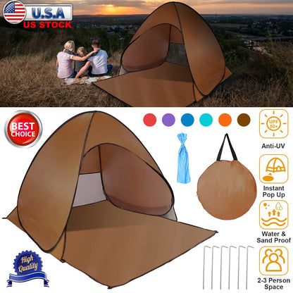 Pop Up Beach Tent with the Net Window and Bag