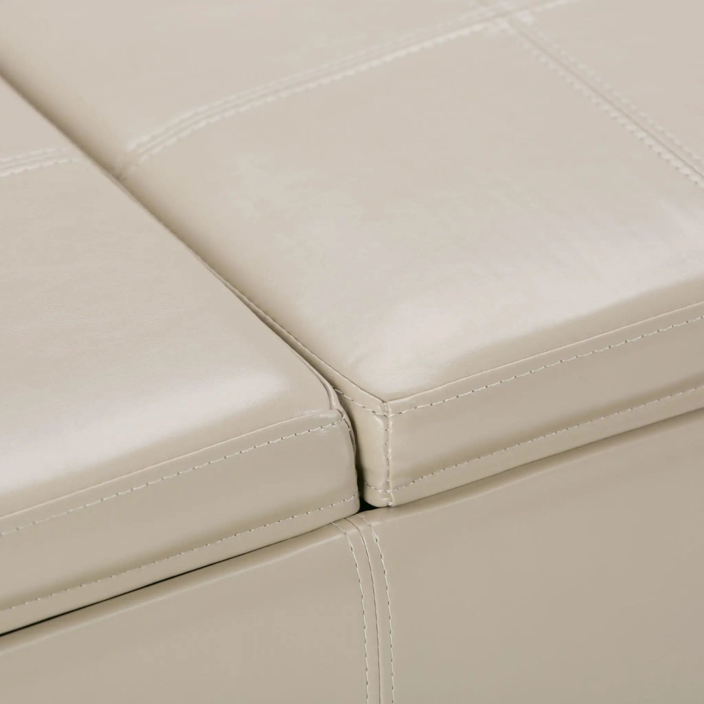 Avalon Upholstered Storage Ottoman With Trays