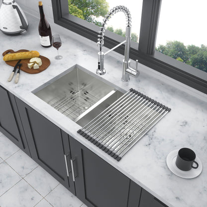 16-Gauge Undermount Double Bowl Kitchen Sink Brushed Nickel by HouseOfZazla on Tampa Home & Garden Store