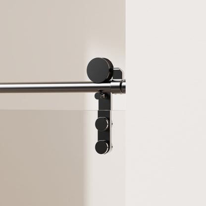 Frameless sliding shower door hardware with towel rail and handle in chrome by HouseOfZazla on Tampa Home & Garden Store