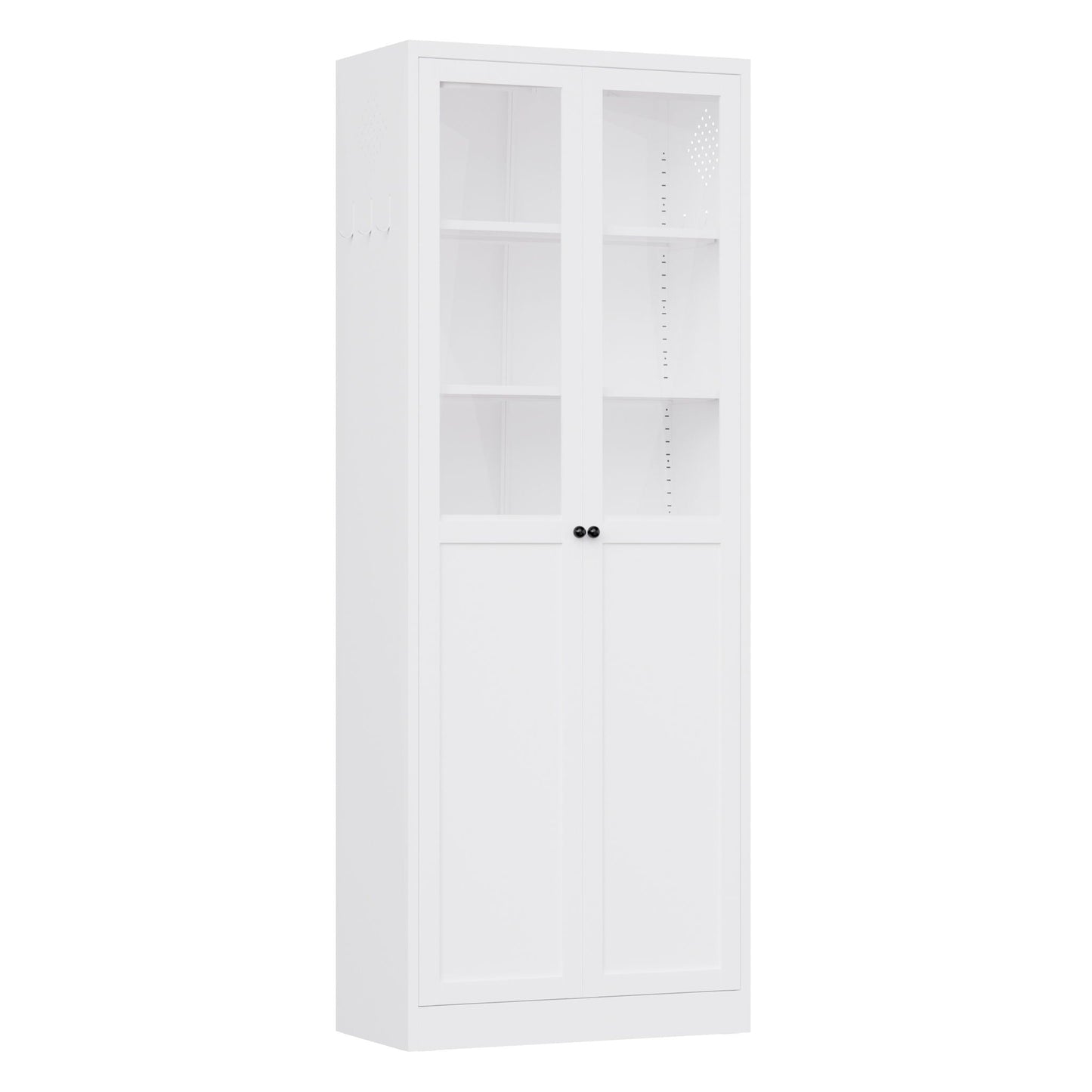 Tall Metal Pantry Cabinet and Adjustable Shelves