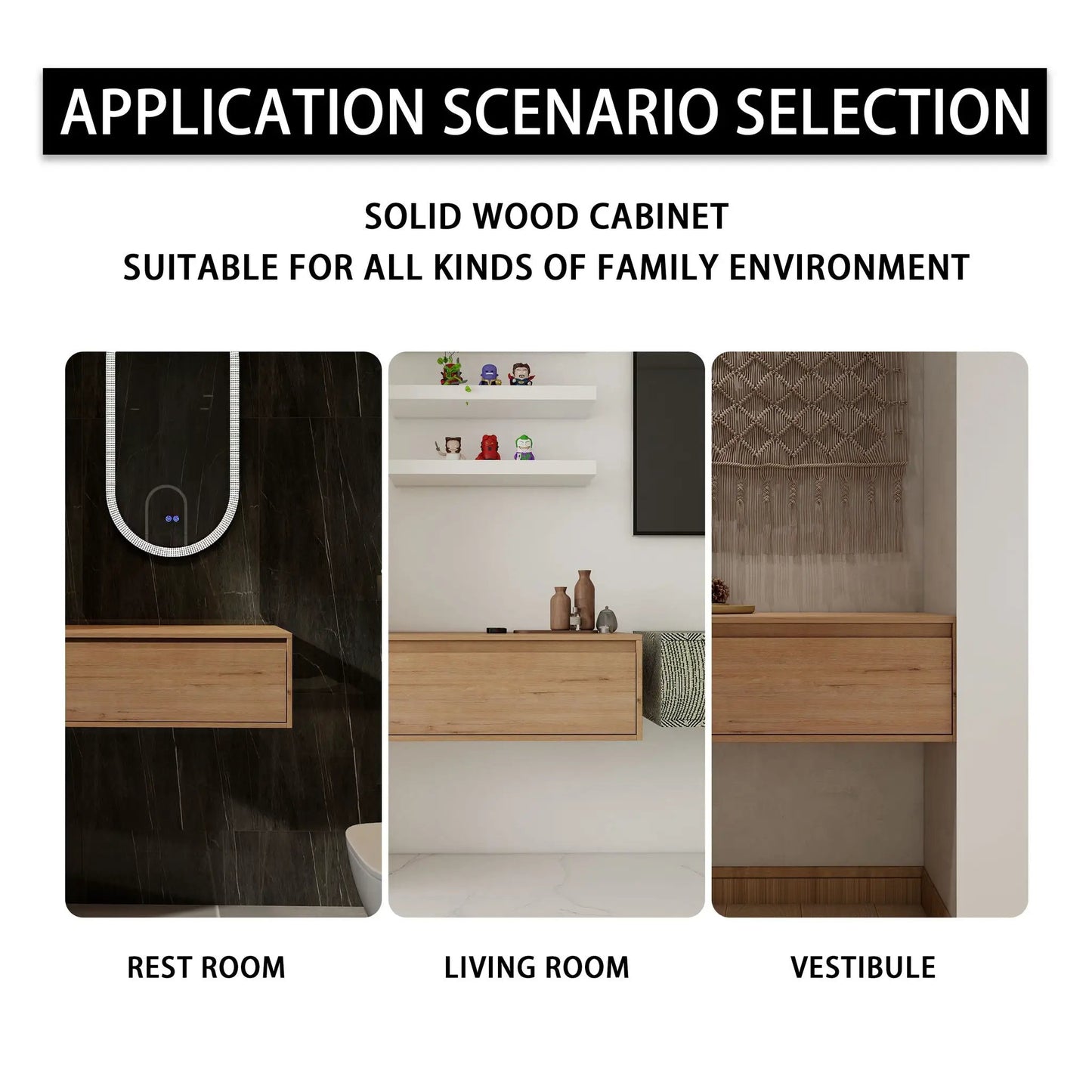 Modern Minimalist Bathroom Vanity With Soft Close