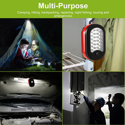 GemGear 27LED compact work light hanging from tent peak brightens campers reading inside on Tampa Home & Garden Store
GemGear 27LED portable magnetic work light with hook red/black housing close up on Tampa Home & Garden Store
GemGear 27LED work light clipped to car hood lighting engine bay at night on Tampa Home & Garden Store
GemGear 27LED work light used by workers to install electrical panel at construction site on Tampa Home & Garden Store