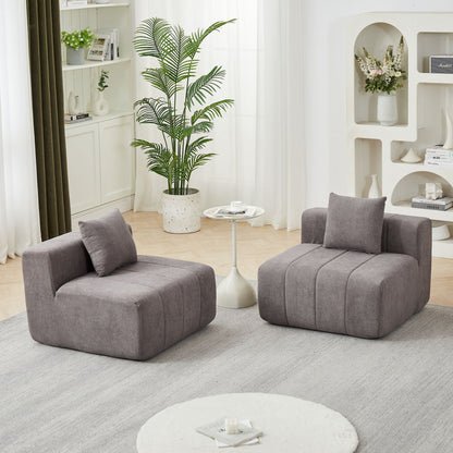 Symmetrical Modular Sofa And Piano Key Design