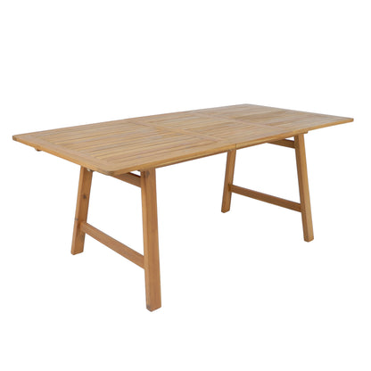Versatile and Extendable Acacia Wood Table