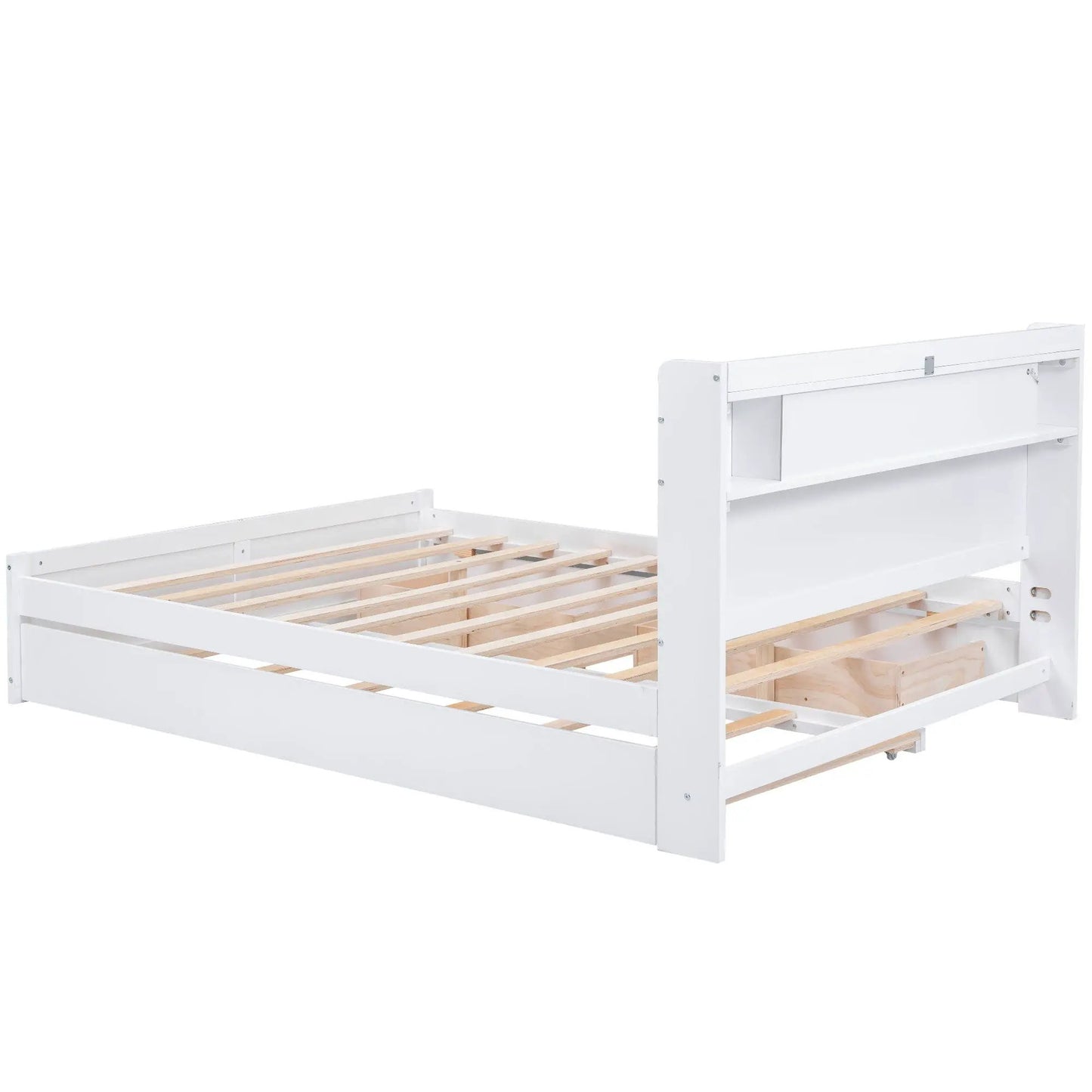 White storage bed with slatted foundation by Unique Piece Furniture on Tampa Home & Garden Store