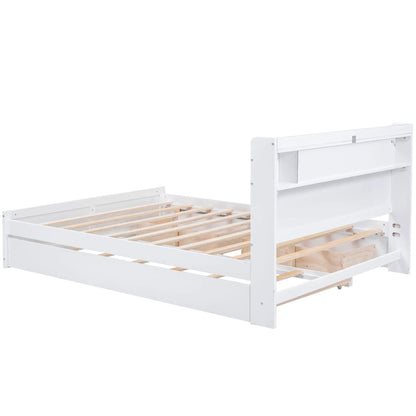 White storage bed with slatted foundation by Unique Piece Furniture on Tampa Home & Garden Store