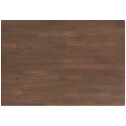 Levi modern style rectangular dining table in brown wood finish by HouseOfZazla on Tampa Home & Garden Store