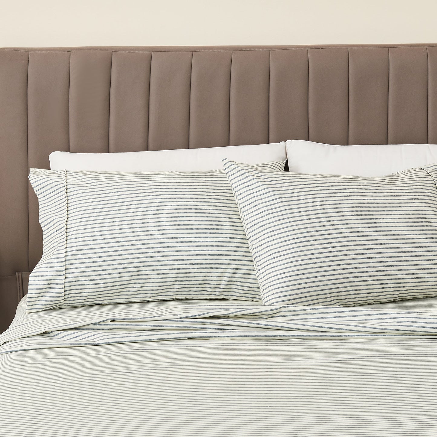 The Striped Microfiber Sheet Set and Soft Finish