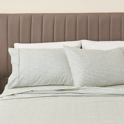 The Striped Microfiber Sheet Set and Soft Finish