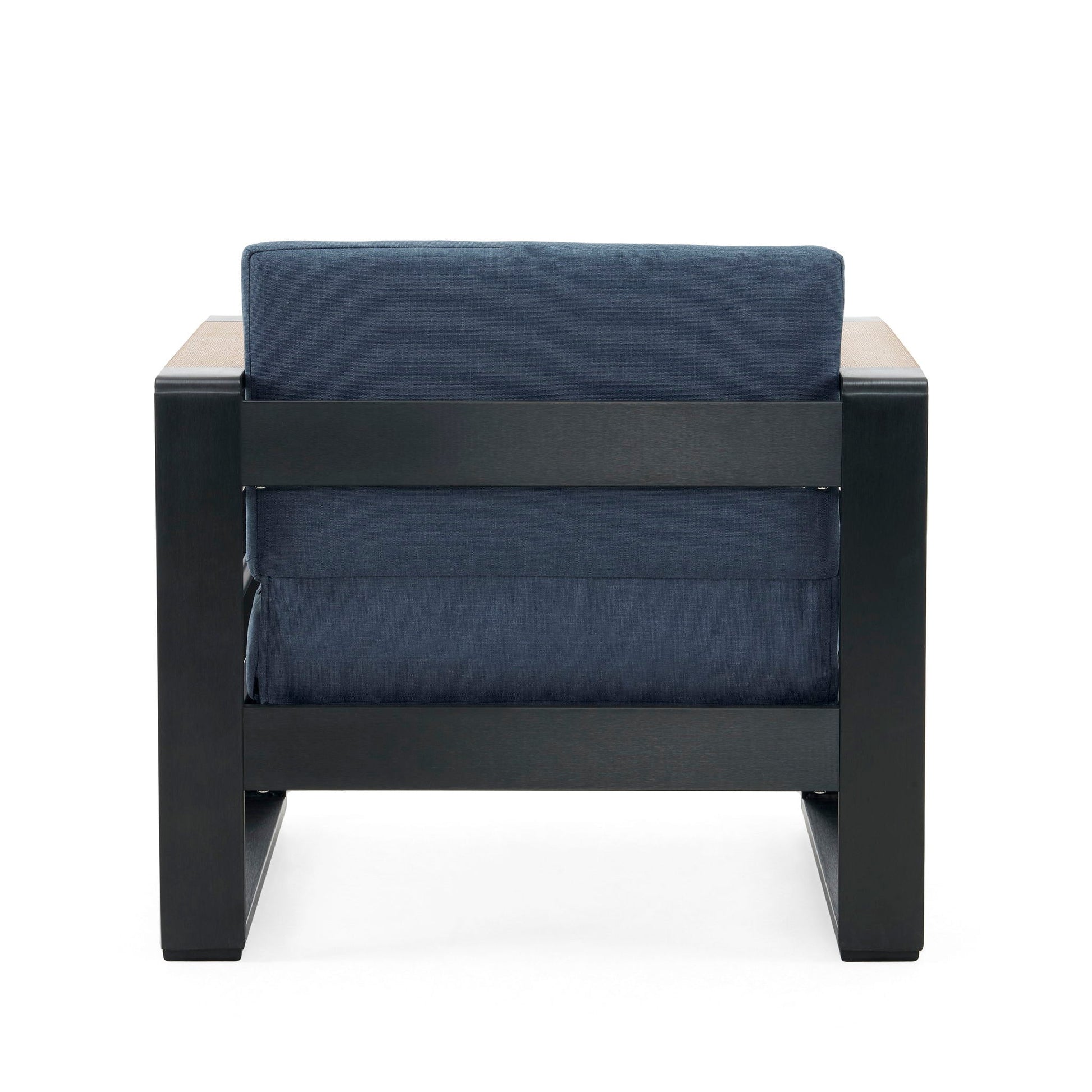 Giovanna Club Chair Set navy cushions aluminum frame outdoor furniture HouseOfZazla on Tampa Home & Garden Store
