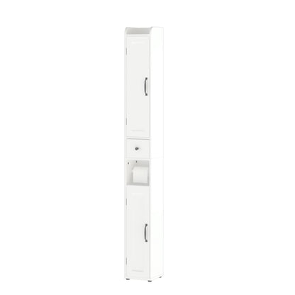 Slim Tall Bath Cabinet With Adjustable Shelves