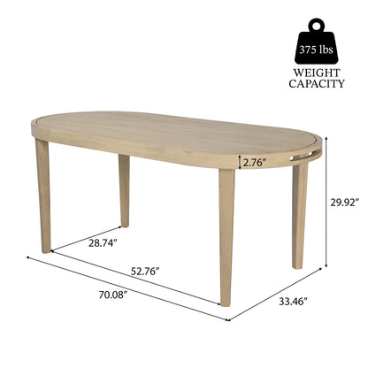 Stylish Acacia Wood Outdoor Dining Set and Chairs