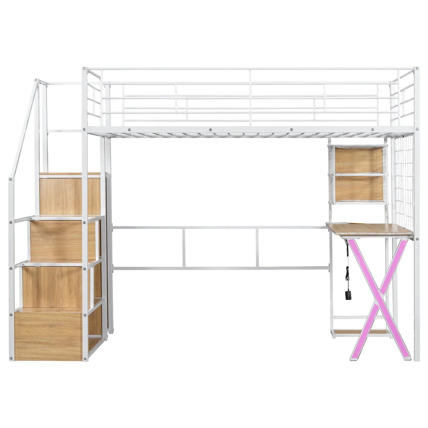 Loft Bed With Built In Workstation and Wardrobe