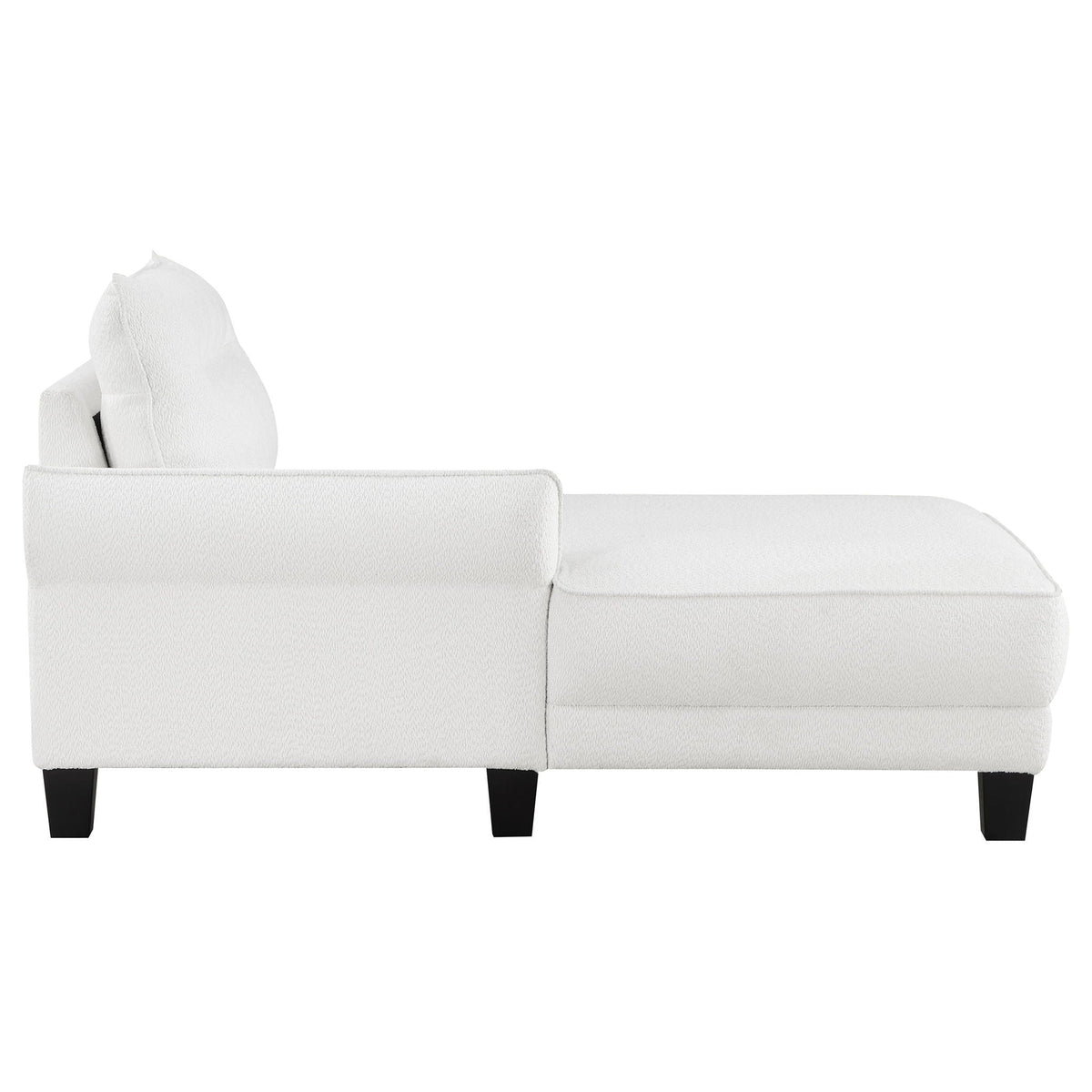 Granholm upholstered curved-arm sectional sofa in white with dark legs by HouseOfZazla on Tampa Home & Garden Store