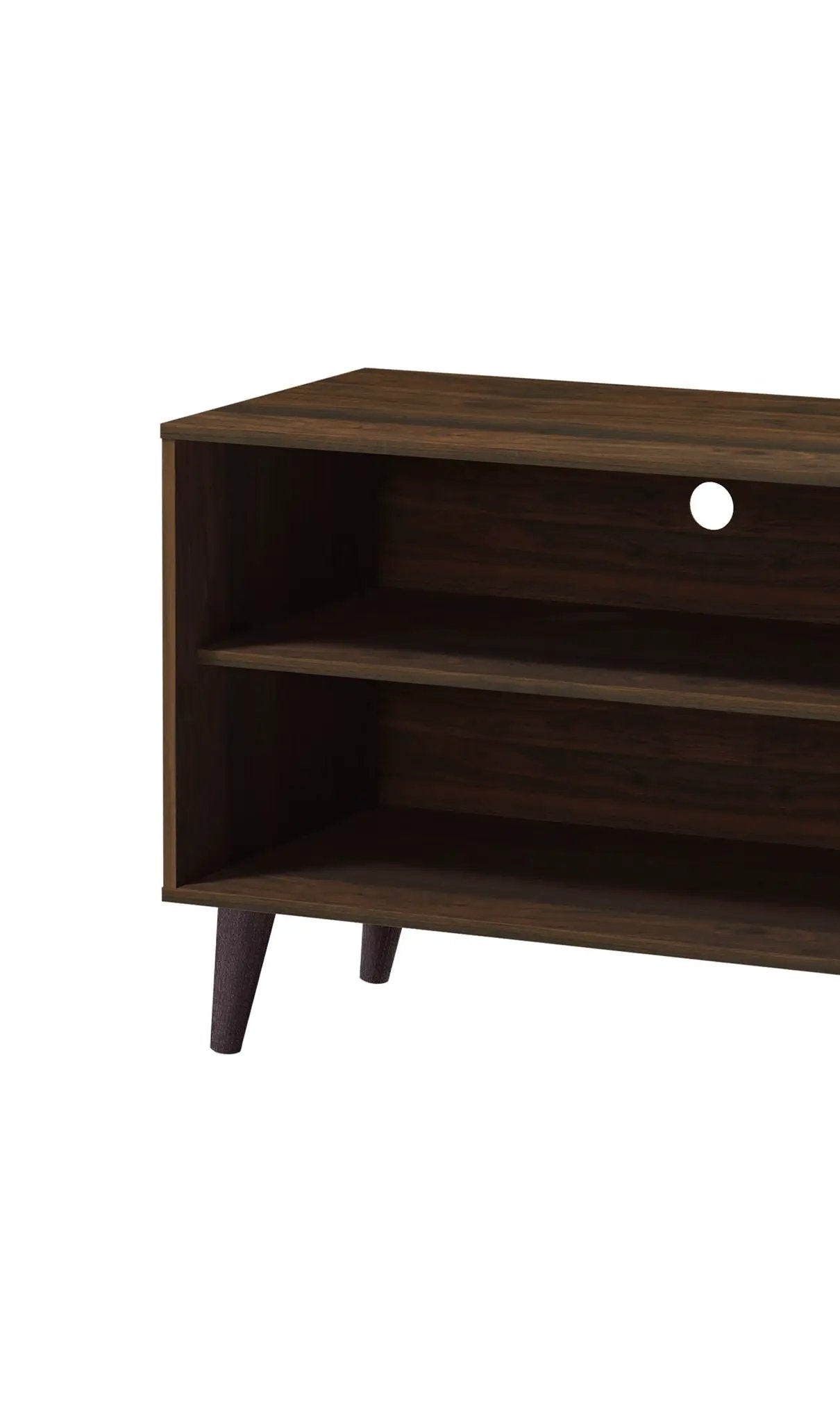 Amidon TV Stand With Storage Shelves and Cabinet