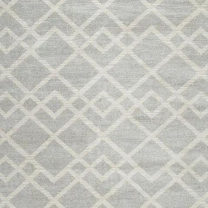Unawick rug, light gray ivory geometric lattice area rug by Unique Piece Furniture on Tampa Home & Garden Store