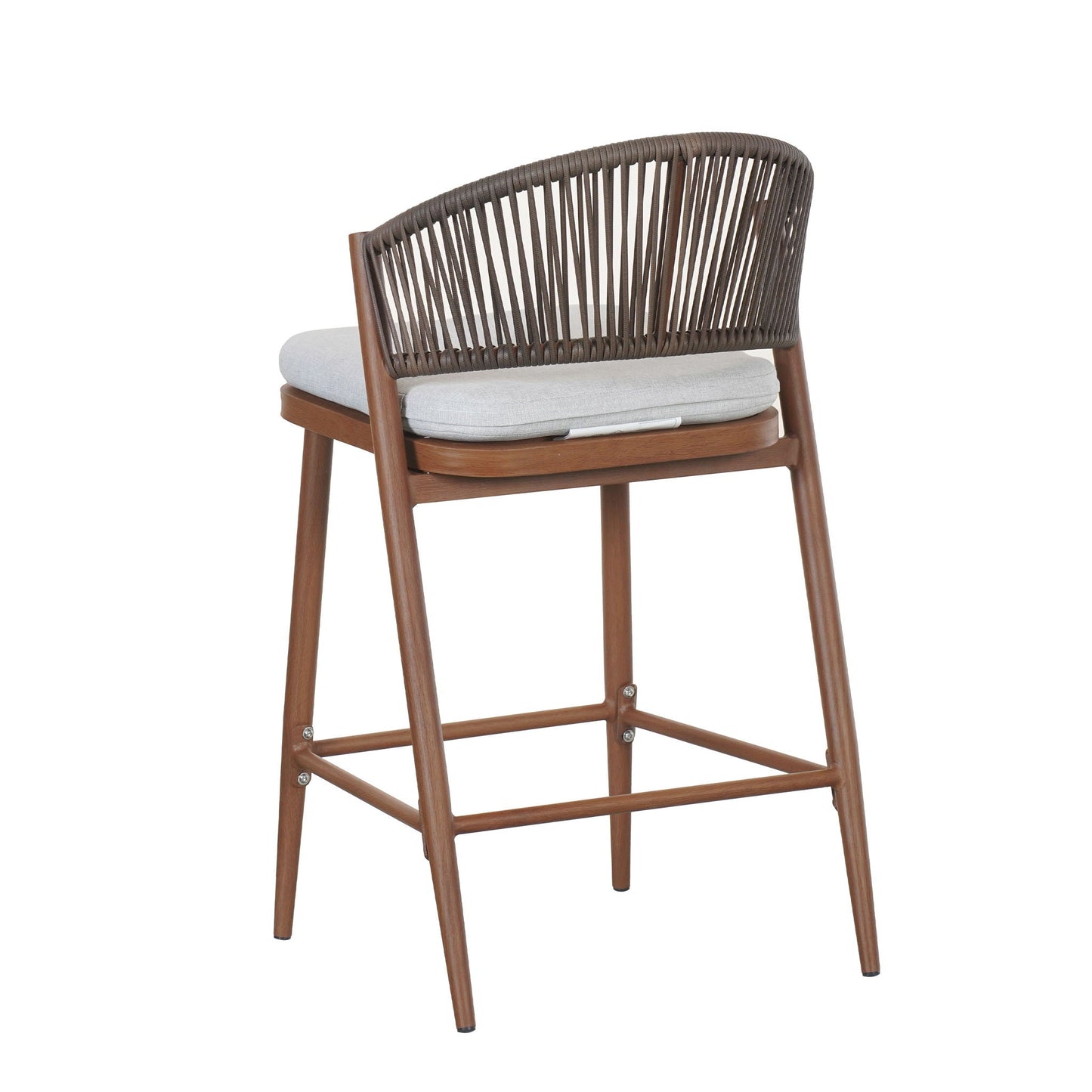Outdoor Counter Stools with Wicker and Metal