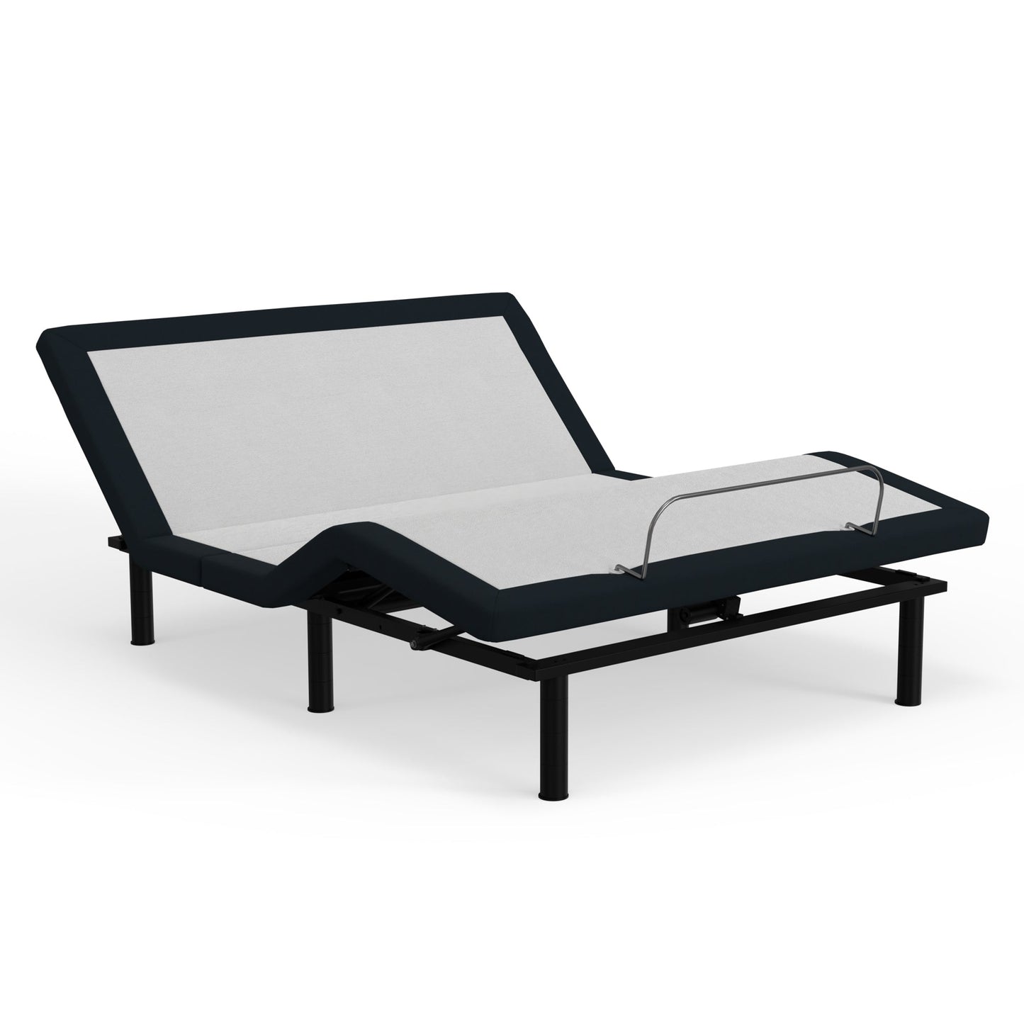 Model 3 Adjustable Base Queen Zero Clearance by HouseOfZazla, black frame with gray fabric deck on Tampa Home & Garden Store