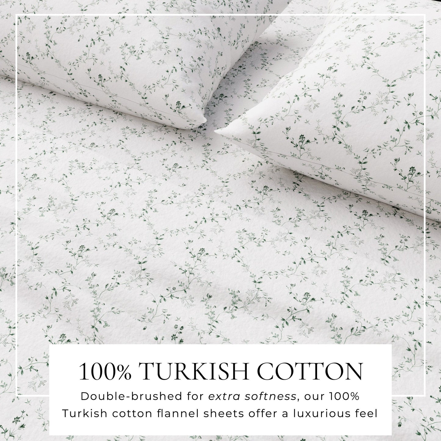 Turkish Cotton Flannel Sheet Set and Floral