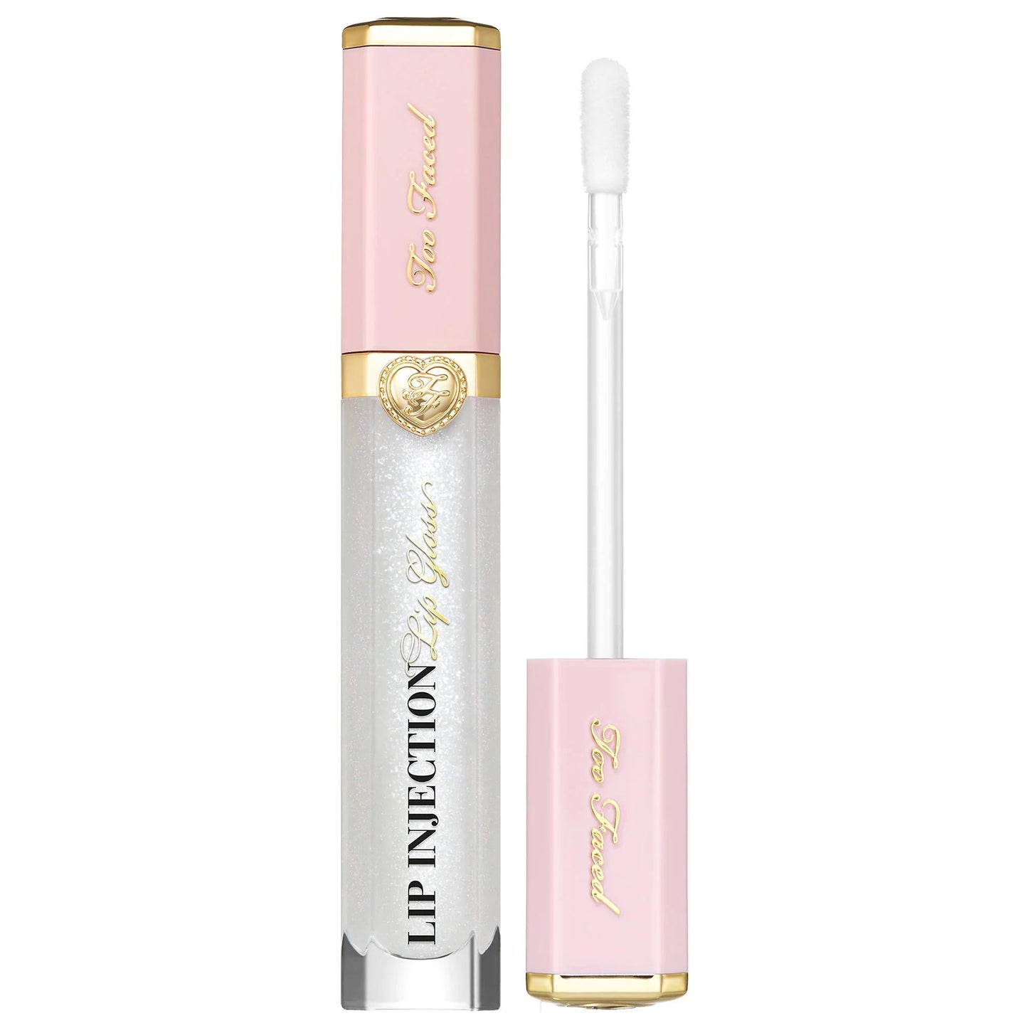 Lip Gloss Too Faced Lip Injection Power Plumping Hydrating, pink tube with gold cap on Tampa Home & Garden Store
