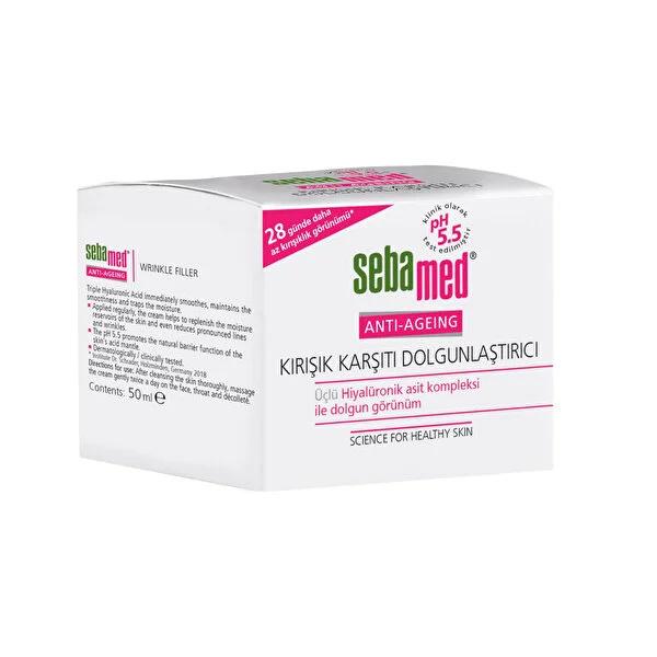 Sebamed anti-ageing face cream box with pink and green logo 50 ml on Tampa Home & Garden Store