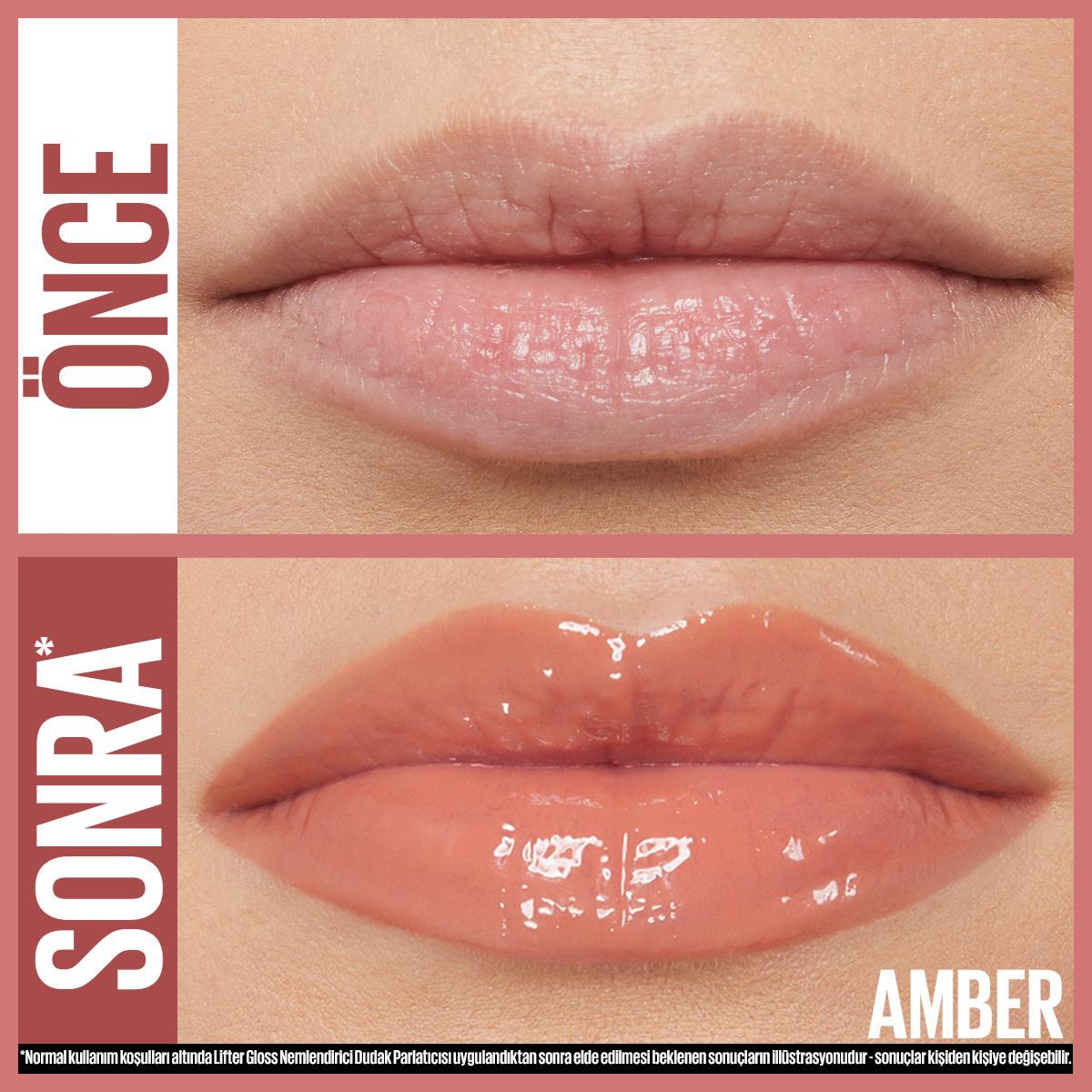 Maybelline New York Lifter Gloss Amber lip gloss with hyaluronic acid; moisturizes and plumps lips in two looks on Tampa Home & Garden Store