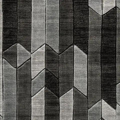 Chayse rug, gray geometric chevron area rug by Unique Piece Furniture on Tampa Home & Garden Store