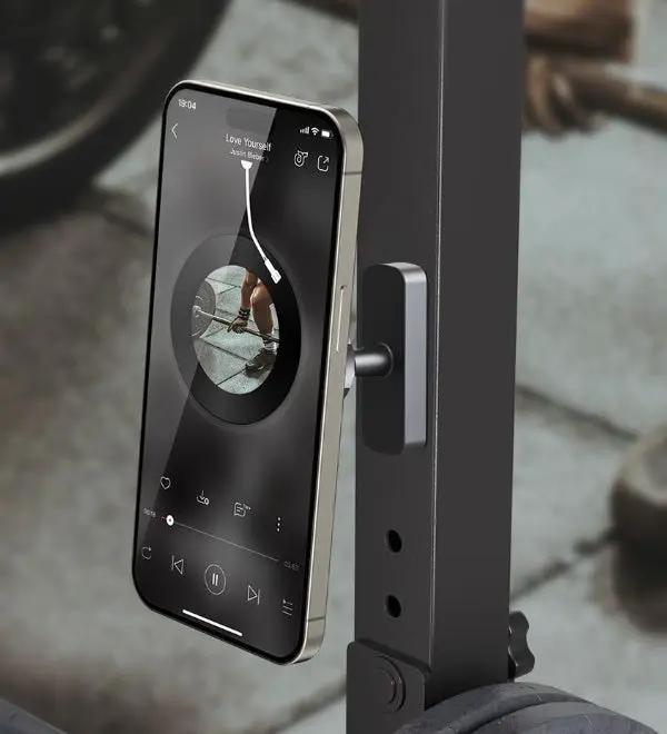 Multi-Function Mobile Phone Holder for Car Gym, black metal with adjustable grip FLIPSTYLEZLLC on Tampa Home & Garden Store