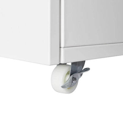 Printer stand white steel cabinet with swivel caster wheel on Tampa Home & Garden Store