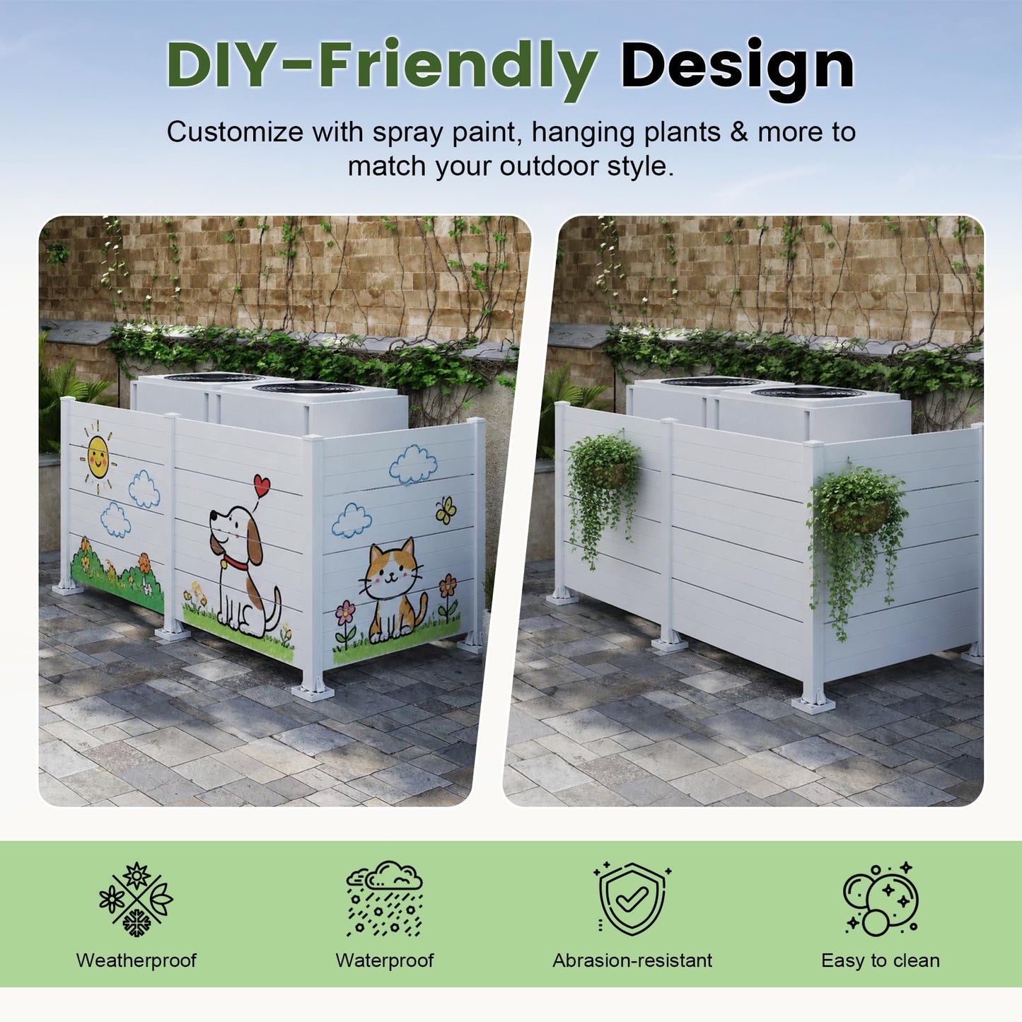 All Weather Vinyl Ac Fence Cover And Screen