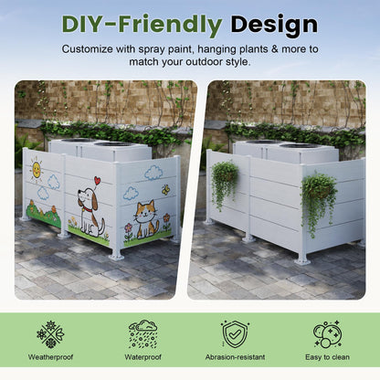 All Weather Vinyl Ac Fence Cover And Screen