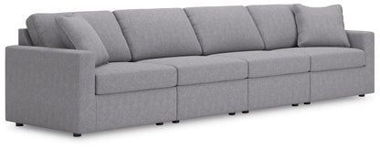 Modmax Sectional in Granite Performance Fabric