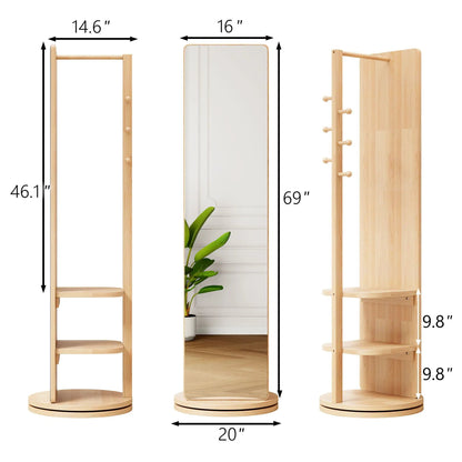 3 In 1 Full Length Clothing Mirror with wooden freestanding frame by Unique Piece Furniture on Tampa Home & Garden Store