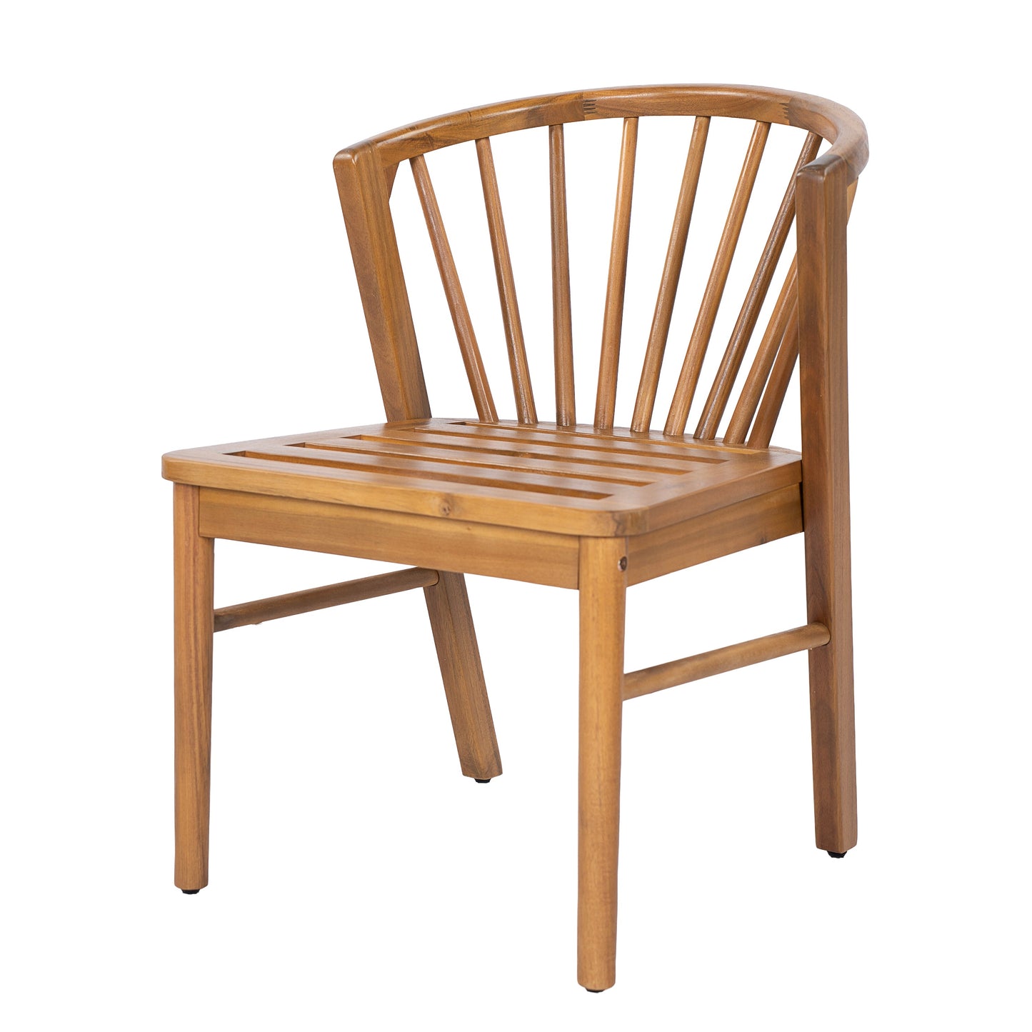 Acacia Wood Set of 2 Outdoor Dining Chairs
