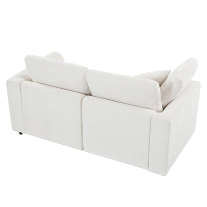 U-Style 4-Piece Sofa Set cream upholstery with plush cushions and modern arms on Tampa Home & Garden Store