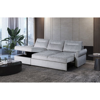 Montana Gray Contemporary Sofa Bed and Storage