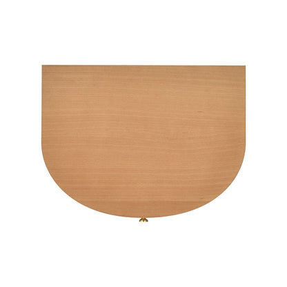 Valentine 2 Drawer Storage Side Table light oak wood with brass knob by HouseOfZazla on Tampa Home & Garden Store
