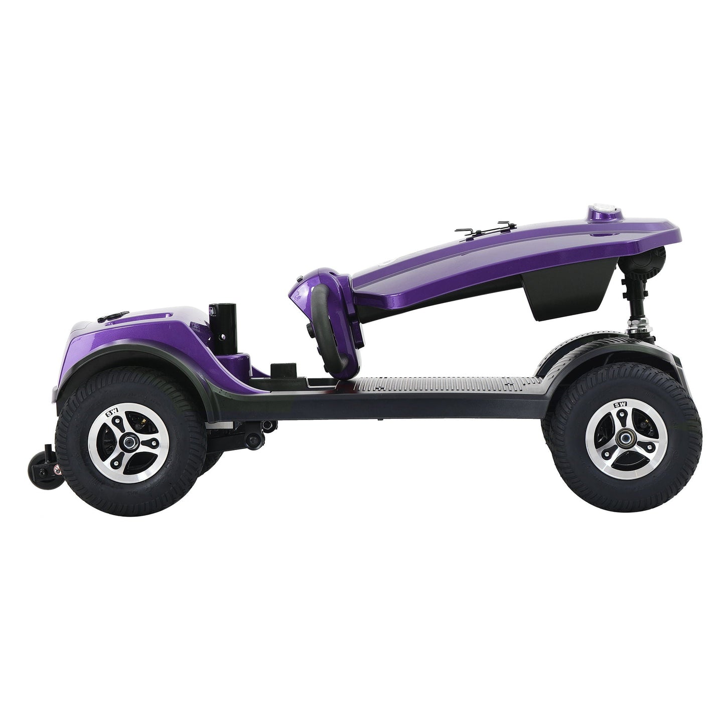 Compact 4 Wheel Mobility Scooter and a Basket