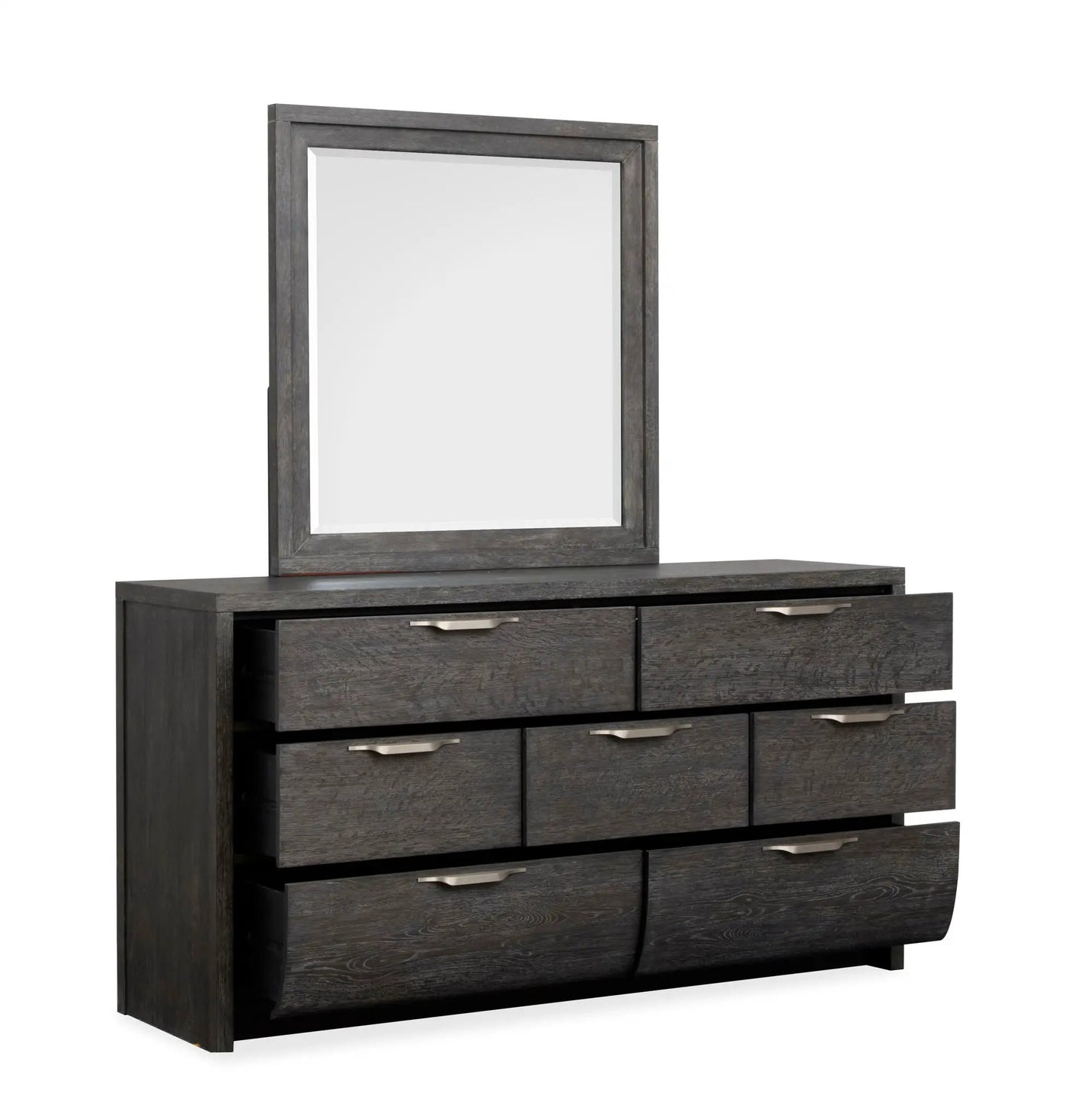 Kinsley Drawer Dresser in Black Heron Finish