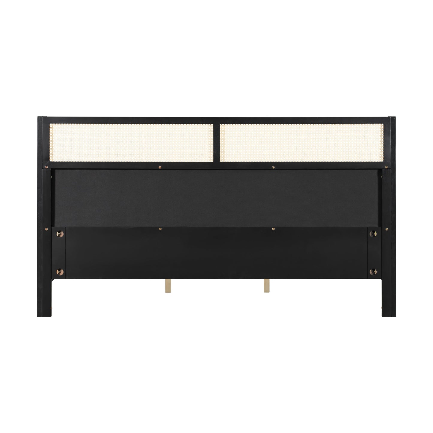 Sleek King Size Black and Green Bed Frame