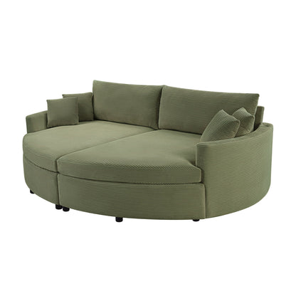 Oversized Double Chaise Sofa With USB Ports