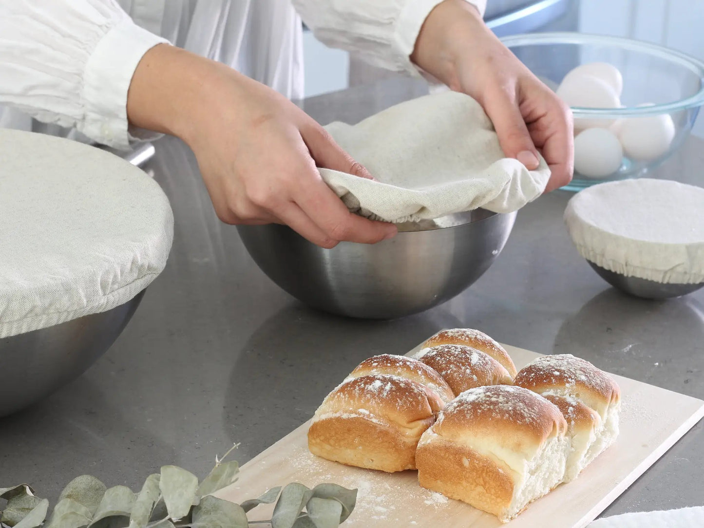 Cloth Bowl Covers and Linen Reusable Food Covers