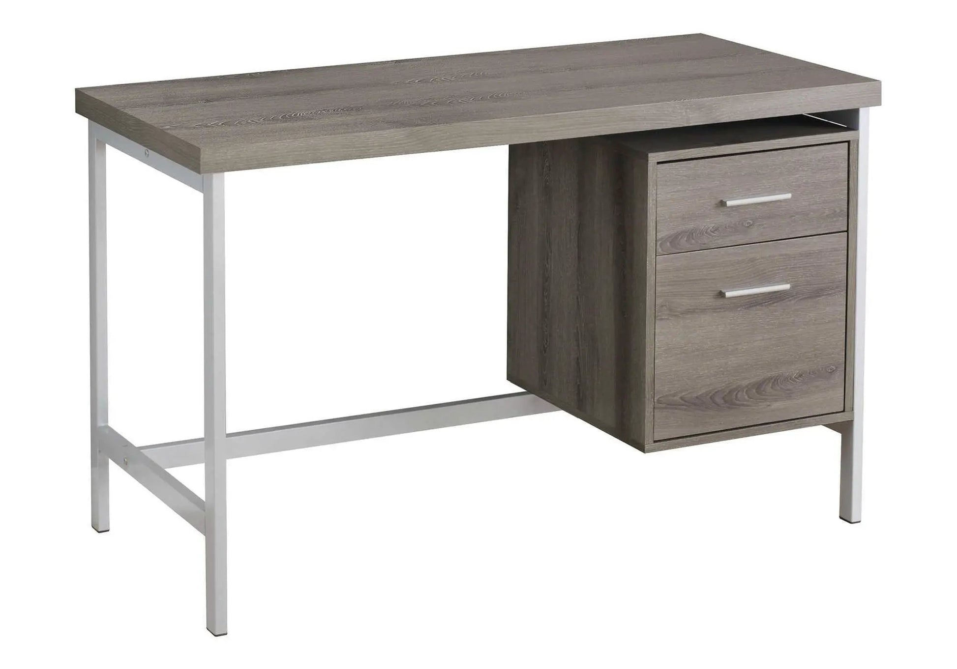 Computer Desk for Home Office left right set with drawers gray wood finish Unique Piece Furniture on Tampa Home & Garden Store