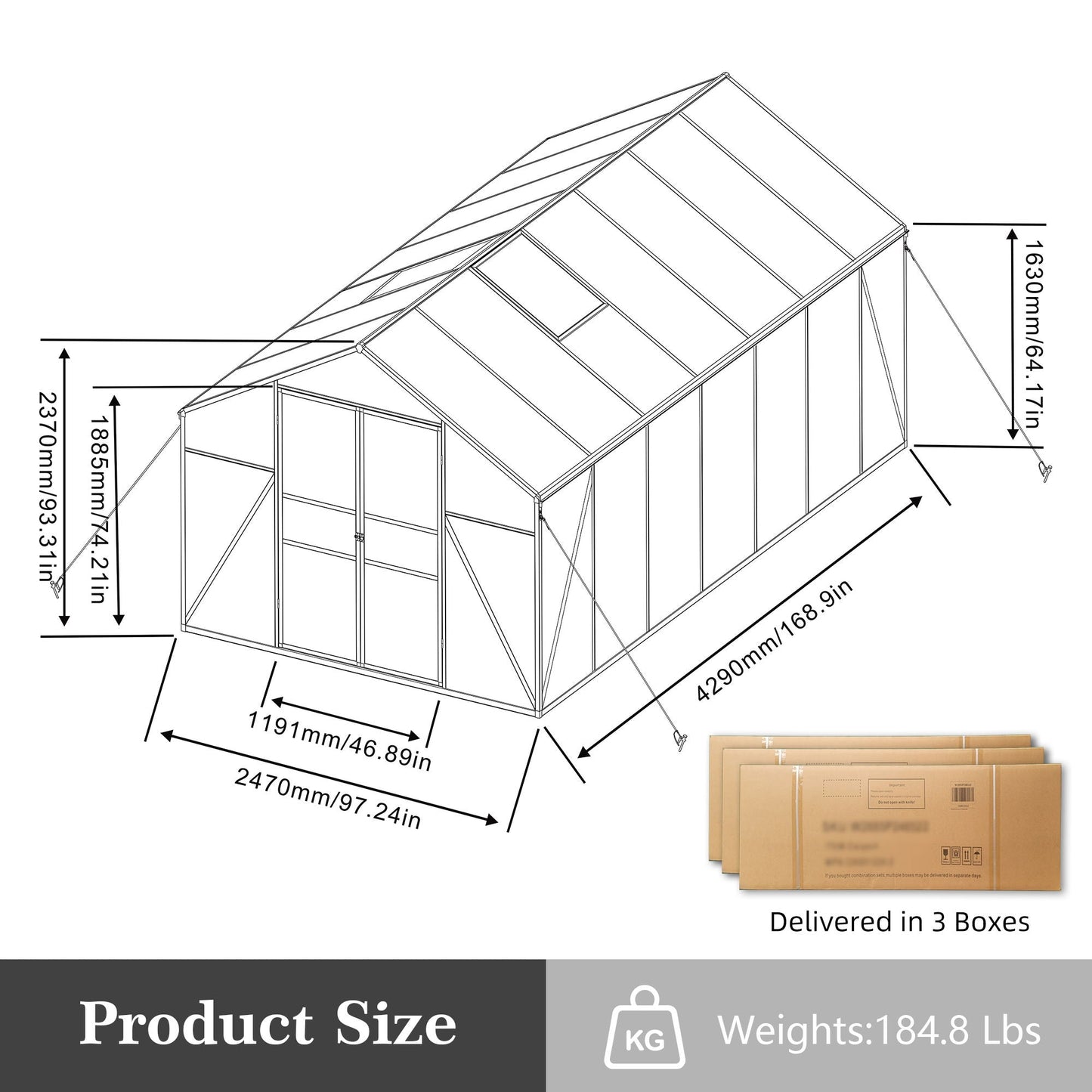 Windproof All Season Outdoor Garden Shelter