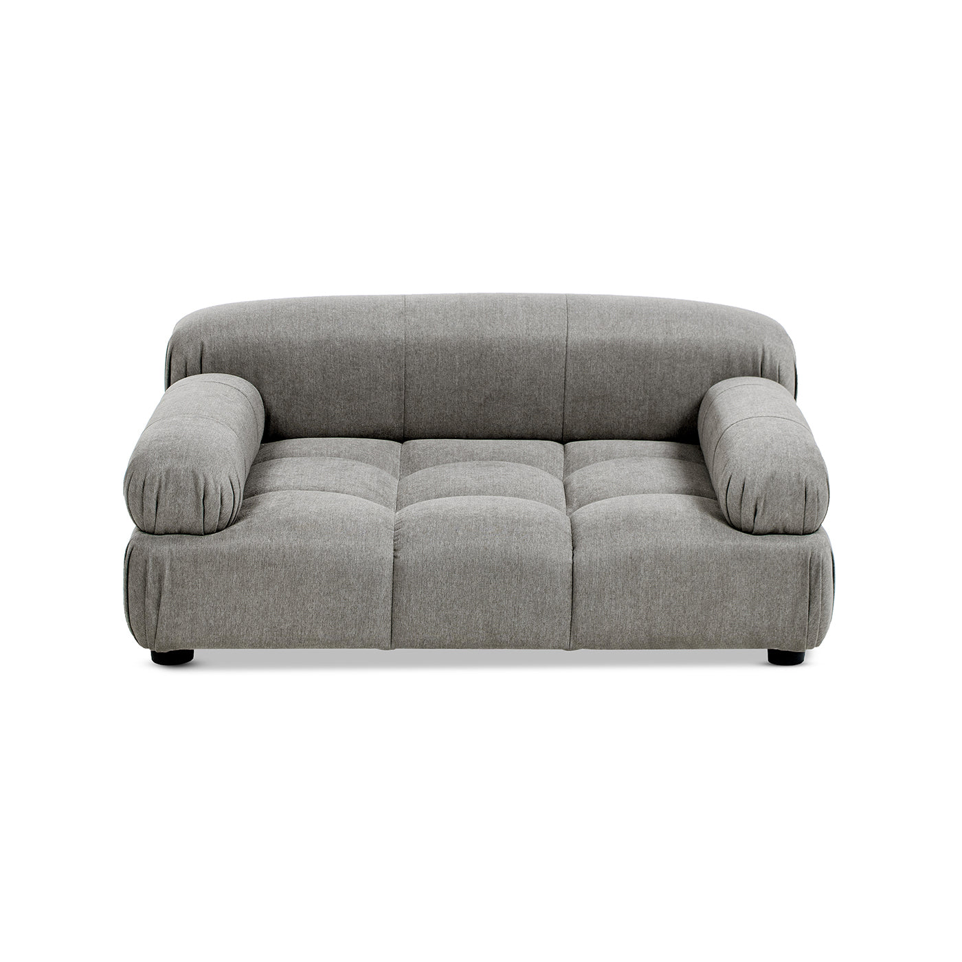Marcel Upholstered Pet Bed Uptown Gray velvet for small to medium dogs or cats HouseOfZazla on Tampa Home & Garden Store