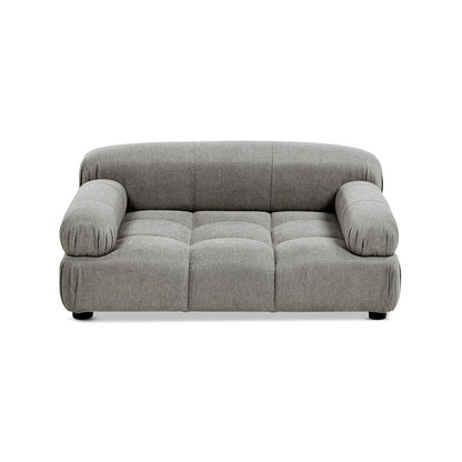 Marcel Upholstered Pet Bed Uptown Gray velvet for small to medium dogs or cats HouseOfZazla on Tampa Home & Garden Store