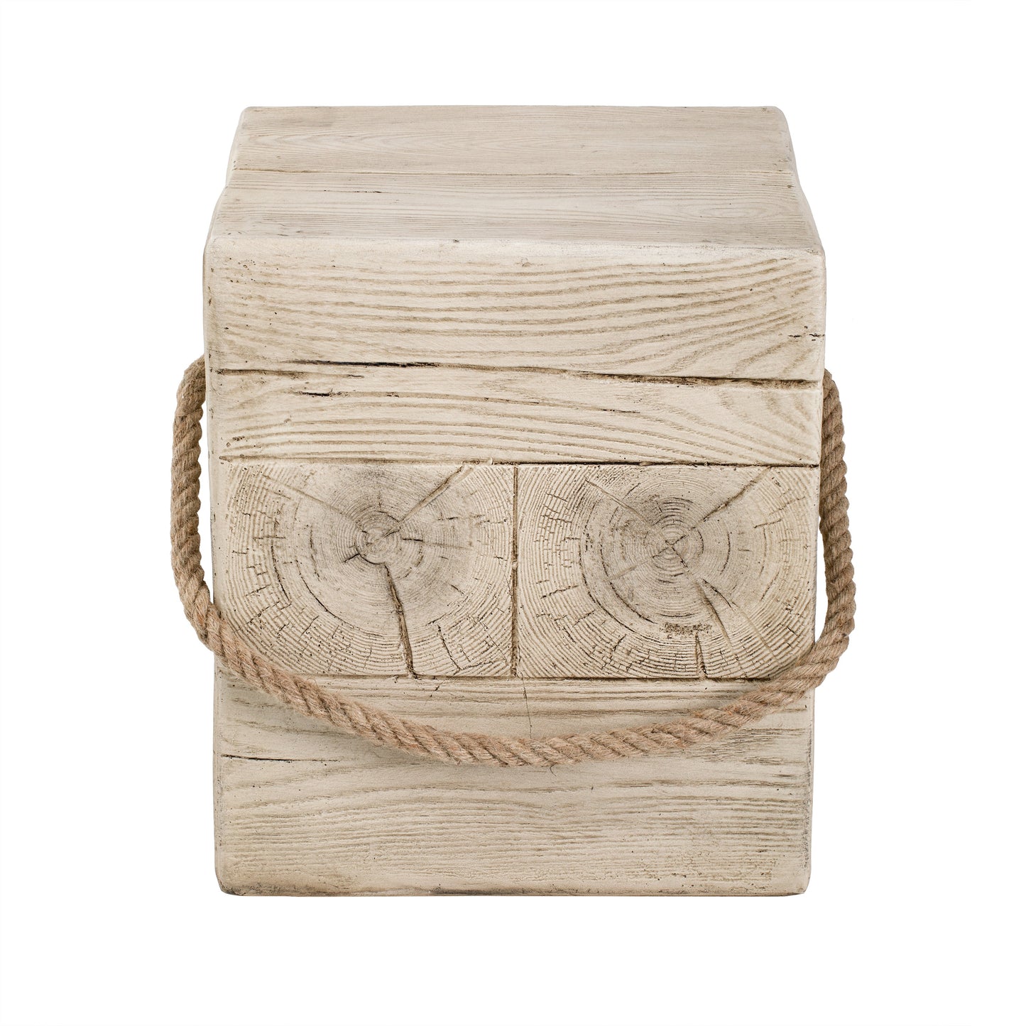 Small Indoor and Outdoor Wood Grain Side Table
