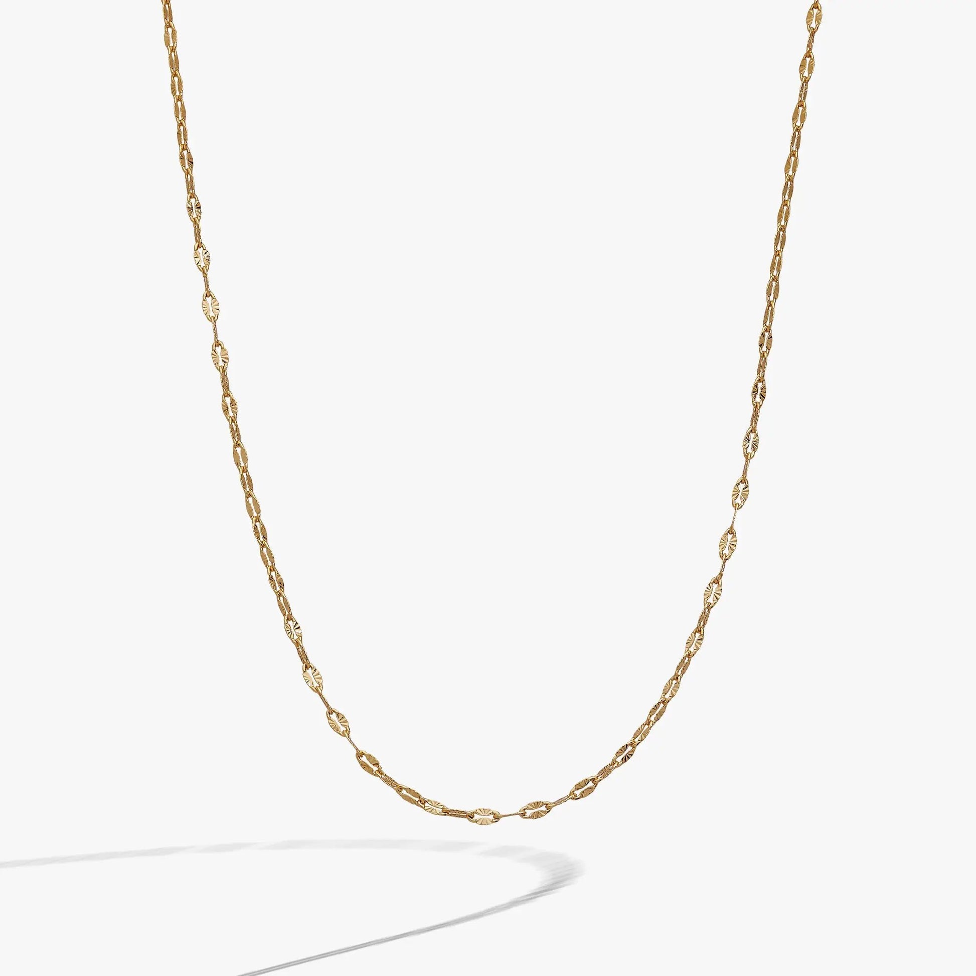 Multi Faceted Chain Necklace gold-tone with oval faceted links by ALEX AND ANI on Tampa Home & Garden Store